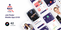 Job Finder Mobile App UI Kit Figma Screenshot 2