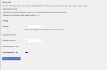 WPML Toggle Switch Language - WordPress Plugin Screenshot 2