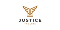 Justice Wings Logo Template Screenshot 1