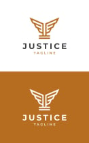 Justice Wings Logo Template Screenshot 3