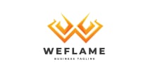 Weflame - Letter W Logo Template Screenshot 1