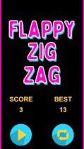 Flappy ZigZag - HTML5 Game- Construct 3 template Screenshot 4