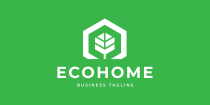 Green House Logo Template Screenshot 2