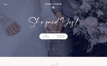 Soulmates - Wedding RSVP responsive HTML template Screenshot 1