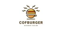 Coffee Burger Logo Template Screenshot 1