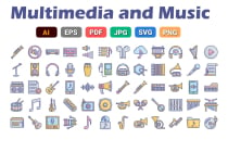 Multimedia and Music Icons Pack Screenshot 4