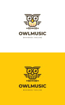 Owl Music Logo Template Screenshot 3