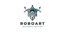 Robot Art Logo Template Screenshot 1