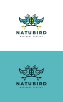 Nature  Couple Bird Logo Template Screenshot 3