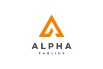 Alpha  Letter A Logo Template Screenshot 1