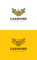 Carrot Sword Logo Template Screenshot 3