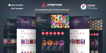 OpenNFT Hub - NFT Marketplace Website UI Kit Figma Screenshot 1