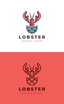 Ocean Lobster Logo Template Screenshot 3