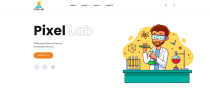 Pixel Lab - Agency And Portfolio HTML Template Screenshot 1