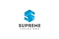 Supreme Letter S Logo Template Screenshot 2