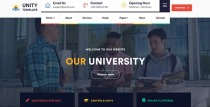 Unity University HTML 5 Template Screenshot 1