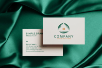 Coconut Palm Leaf House Logo Design Template Screenshot 1