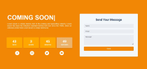 Bongosoft Coming Soon Landing Page With Countdown Screenshot 1