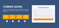 Bongosoft Coming Soon Landing Page With Countdown Screenshot 3