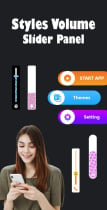 Styles Volume Slider Panel - Android App Source Co Screenshot 2