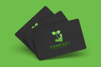 Green Garden Plant Logo Design Template Screenshot 1