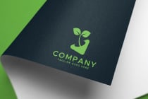 Green Garden Plant Logo Design Template Screenshot 2