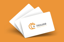 House Real Estate Line Logo Design Template Screenshot 1