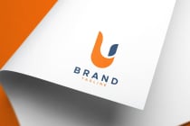 U letter minimal bird logo design template Screenshot 2