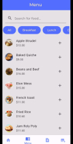 Eat With Us - Flutter Food Ordering App Screenshot 1