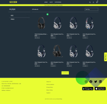 Sccershop  HTML 5 Web Template Screenshot 2