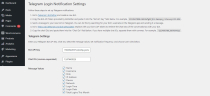 WordPress Telegram Login Notification Screenshot 2