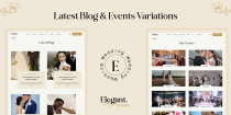 Elegant - Wedding Events HTML Template Screenshot 2