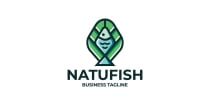 Nature Eco Fish Logo Template Screenshot 1