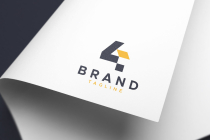 Number 4 House Logo Design Template Screenshot 2