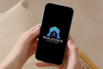 Blue Real Estate Logo Screenshot 2