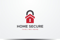 Home Secure Logo Template Screenshot 1