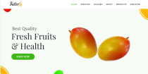 Butterfly - Fruit Shop HTML5 Landing Page Template Screenshot 9