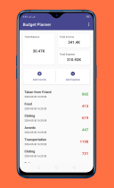 Budget Planner Android Source Code Screenshot 3