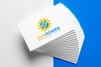 Sunflower Power Solar Energy Logo Design Screenshot 4