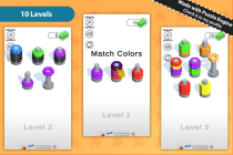 Nuts Sort - HyperCasual Puzzle Game - Unity Screenshot 1