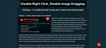 AntiCopy - JavaScript To Stop Content Being Copied Screenshot 5