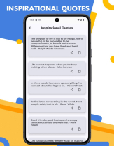 Inspirational Quotes Android App Template Screenshot 3