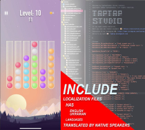 Ball Sorting - iOS Source Code Screenshot 2