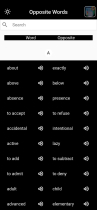 Flutter Opposite Words App Screenshot 1