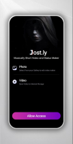 Jost.ly - Video Status Maker Android Template Screenshot 2