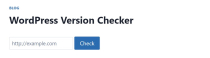 WP Version Checker Screenshot 1