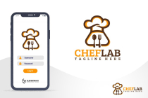 Baker Chef Cooking Lab Logo Design Screenshot 6