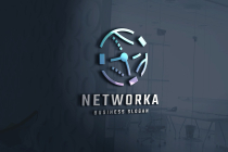 Social Network Tech Logo Screenshot 1