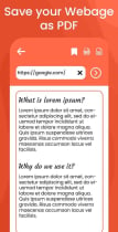 Web to PDF Converter - Android App Template Screenshot 5