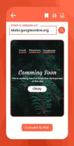 Web to PDF Converter - Android App Template Screenshot 6